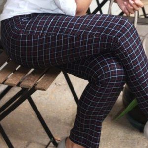 J. JILL windowpane stretch ankle pants Size 10